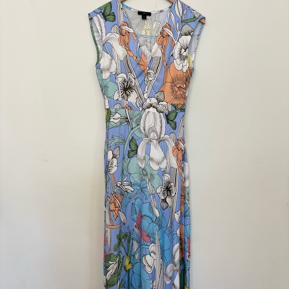 Floral Sleeveless Dress - Multicolor
